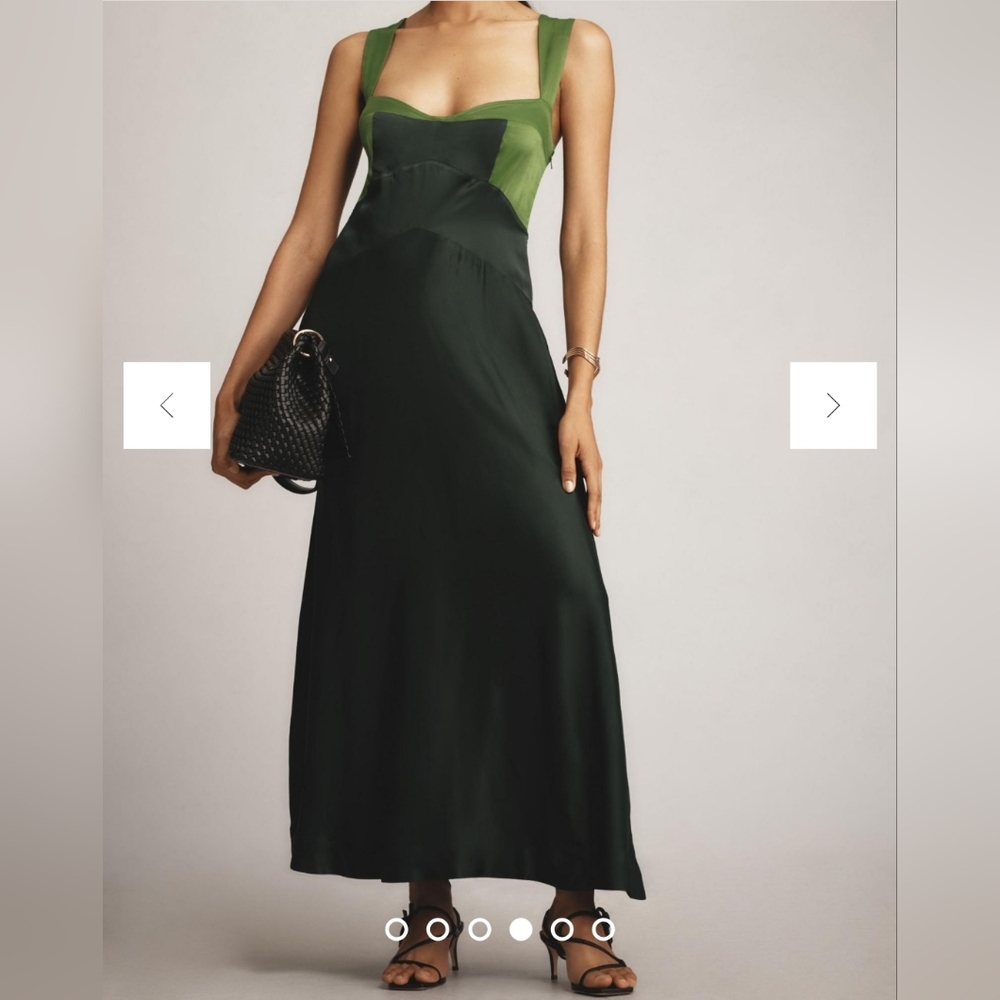 Anthropologie Green Midi Dress Jocelyn NWT